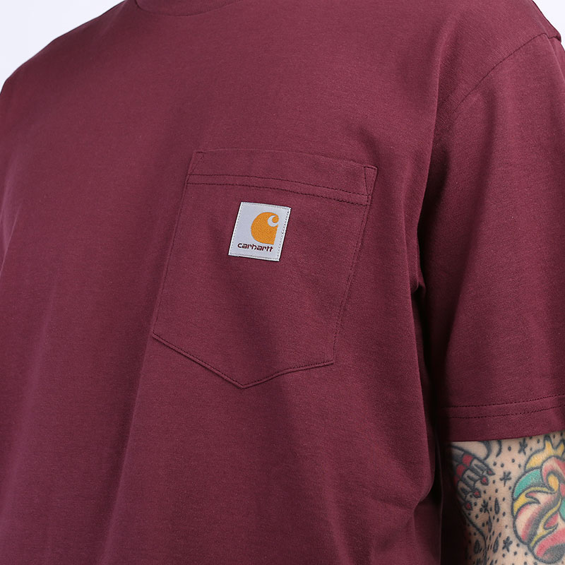 Мужская футболка Carhartt WIP S/S Pocket T-Shirt (I022091-shiraz)  - цена, описание, фото 2